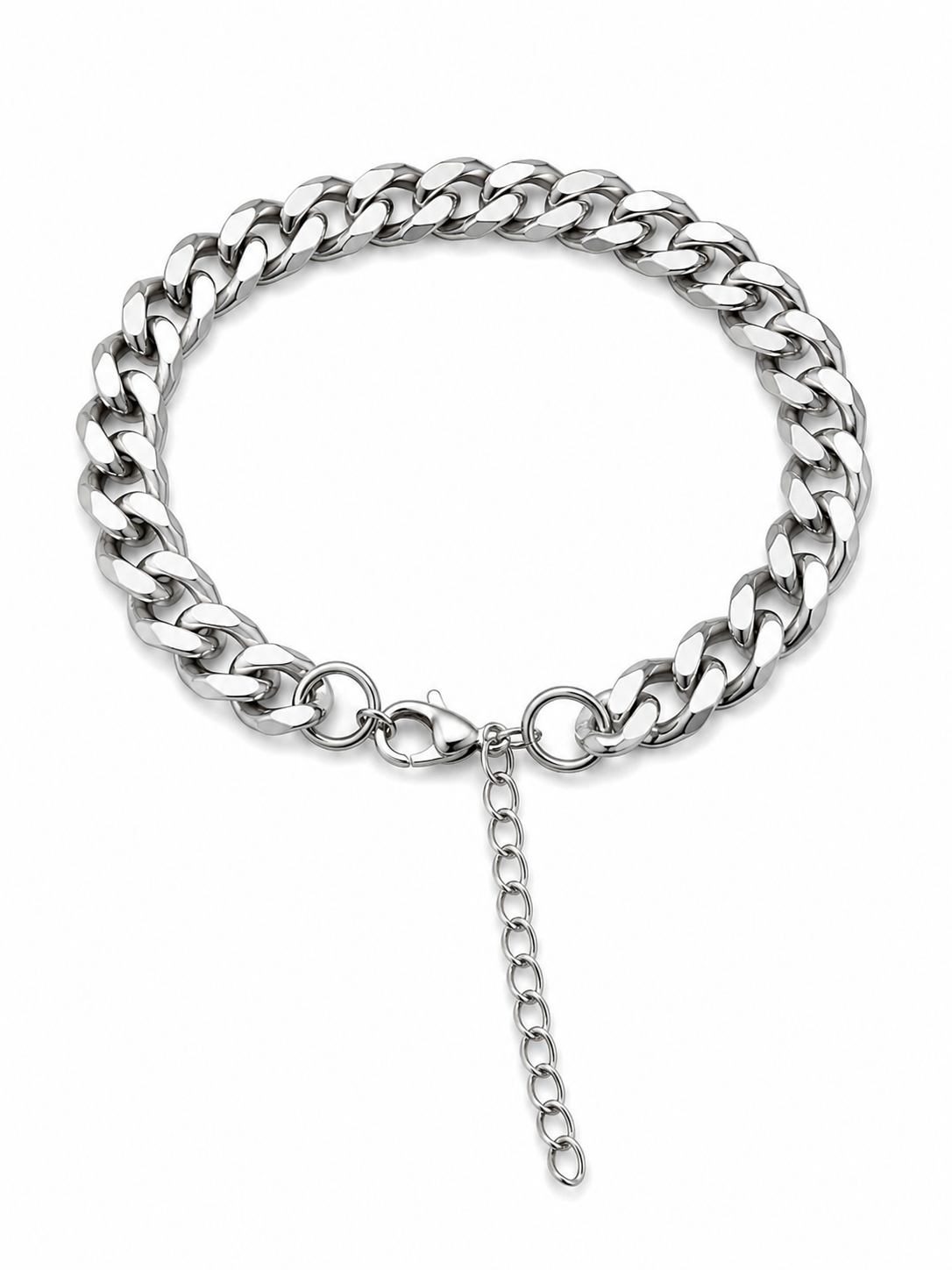 SILVER CUBAN BRACELET