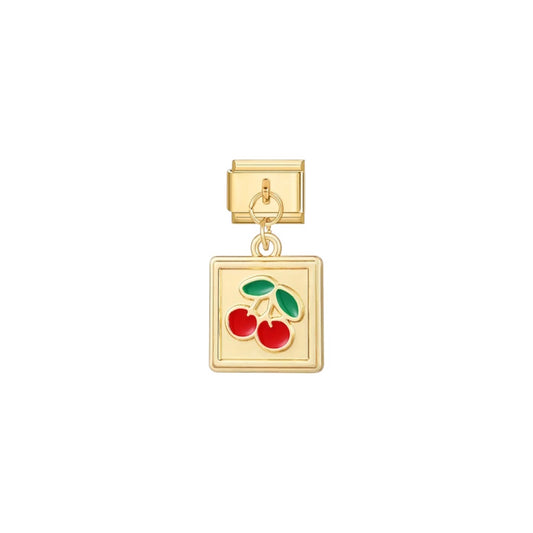GOLD CHERRY CHARM