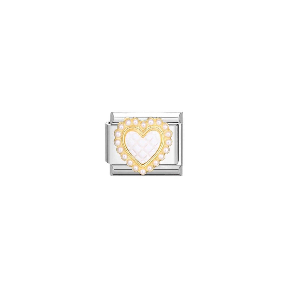 PEARL HEART CHARM