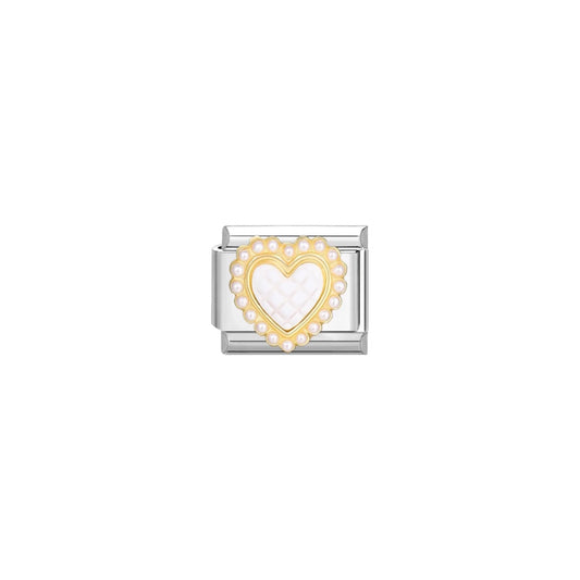 PEARL HEART CHARM